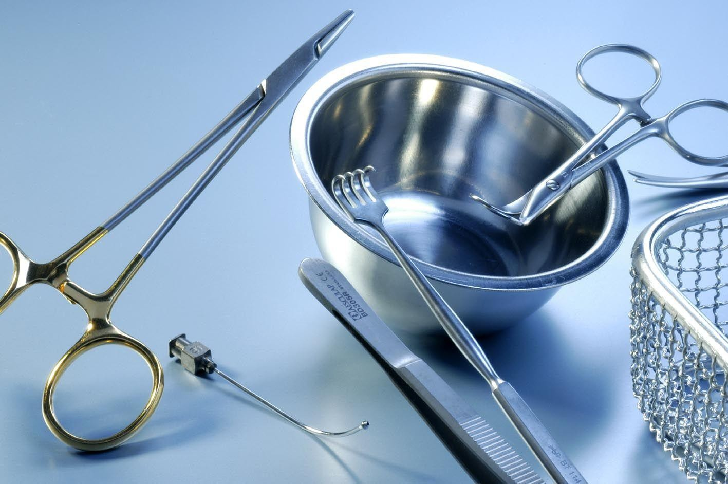Sterile surgical instruments and stainless steel medical equipment